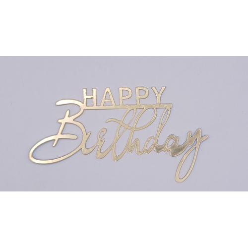 C/TOPPER BADGE HAPPY PRINT BIRTHDAY CUR C/TOPPER BADGE HAPPY PRINT BIRTHDAY CUR